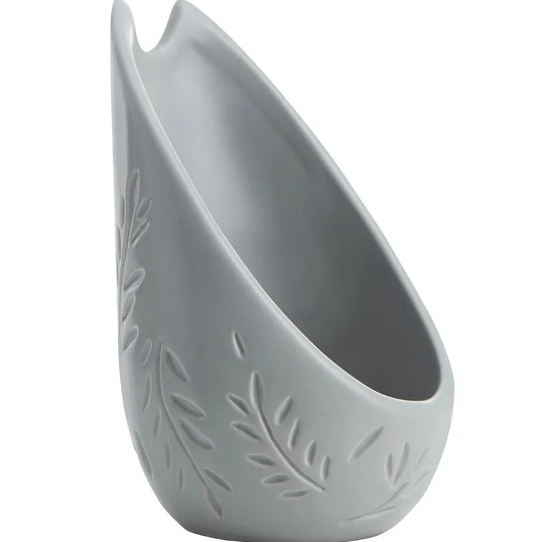 Embossed Upright Spoon Rest Utensil Holder