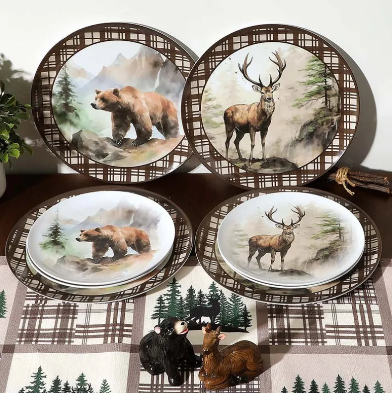 Enchanting Lodge Luxe Wilderness Dinner Plates - Set of 4