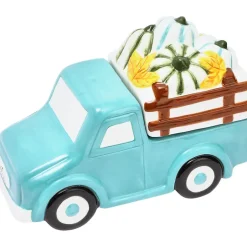 Fall Harvest Pumpkins Truck Shaped Cookie Jar
