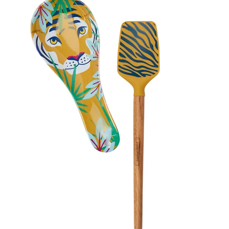 Farberware Spoon Rest and Spatula Set