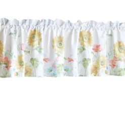 Farm Fresh Flowers Valance, Bath Rug or Shower Hooks Set of 12