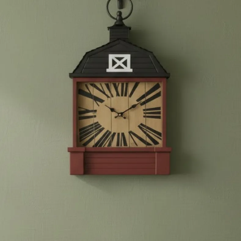 Farm Fresh Wall Décor Collection – Hanging Sign or Rustic Wall Clock