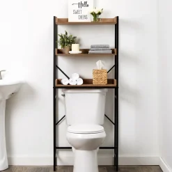 Farmhouse Bathroom Furniture Collection in Metal and Wood