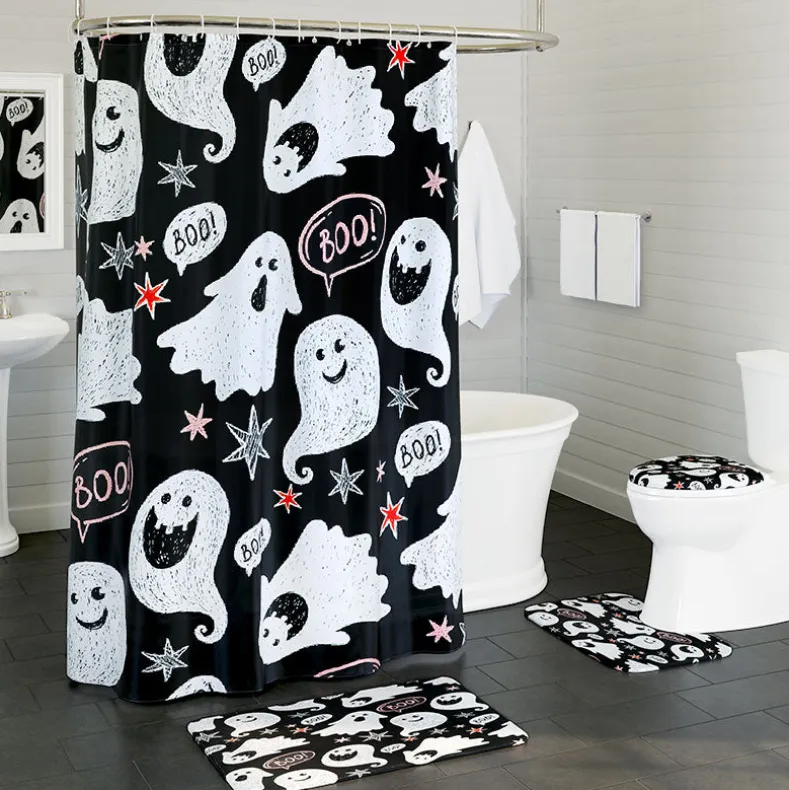 Fashion Ghost Bath Set 16-Pc. Memory Foam