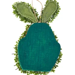 Faux Boxwood Bunny Door Hanger