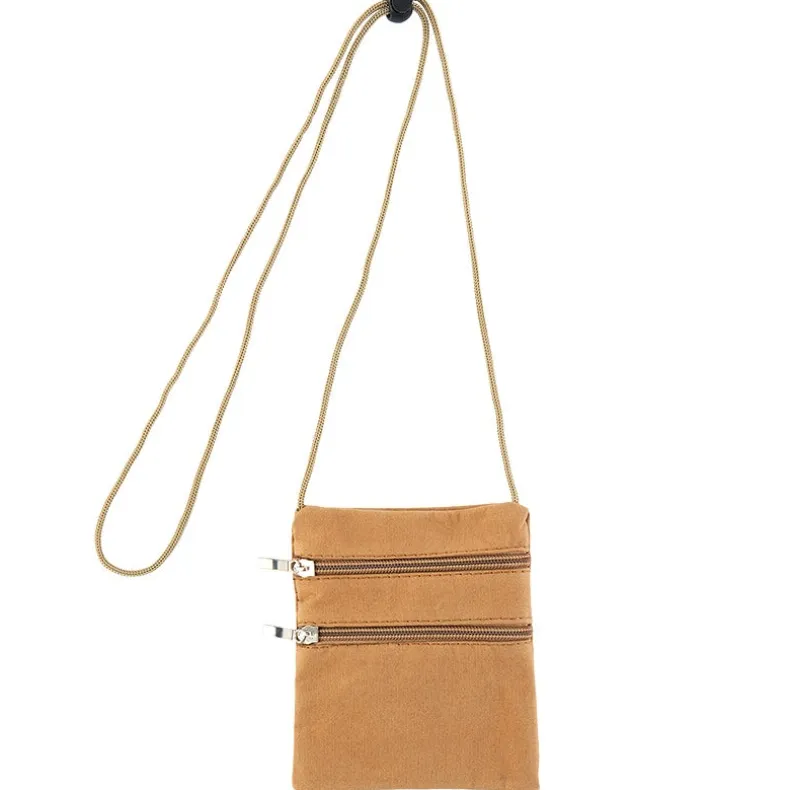 Faux Suede Crossbody Bag