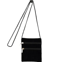 Faux Suede Crossbody Bag