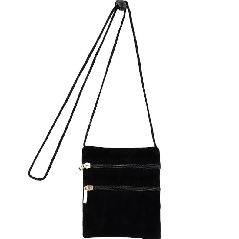 Faux Suede Crossbody Bag