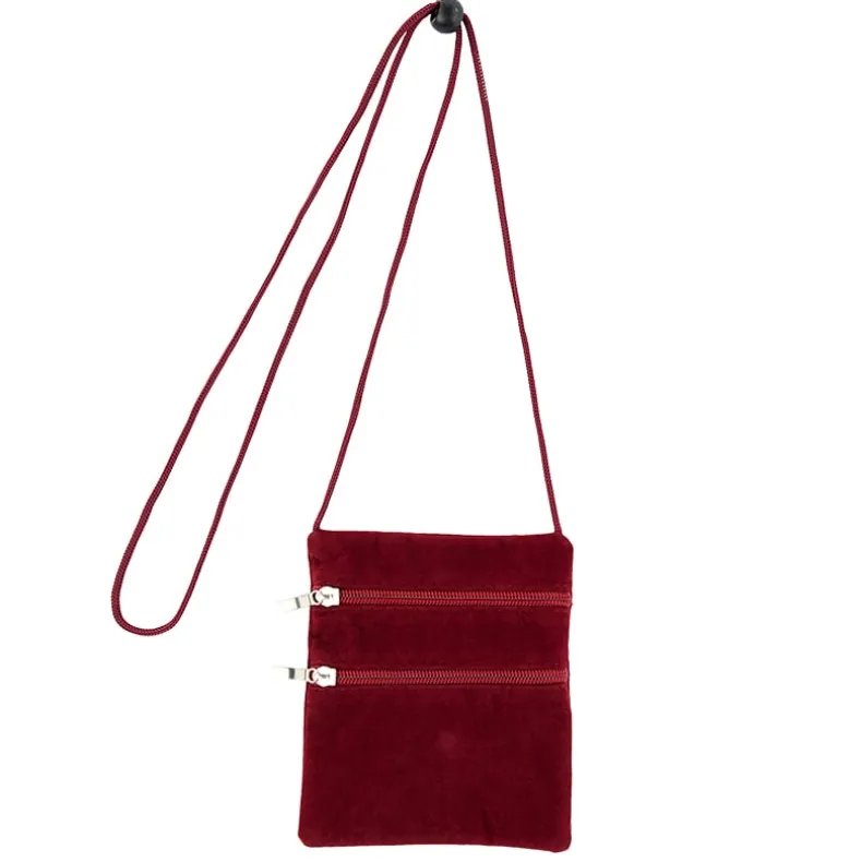 Faux Suede Crossbody Bag