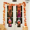 Festive Lighted Gnome Halloween Porch Banner