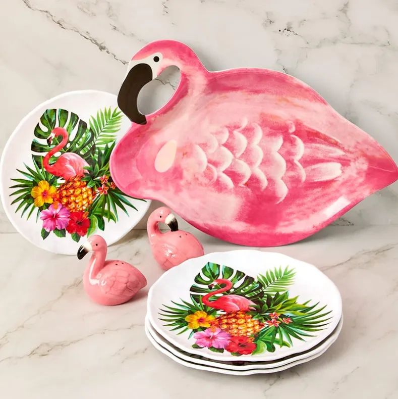 Flamingo in Paradise Tableware - 12" Serving Platter