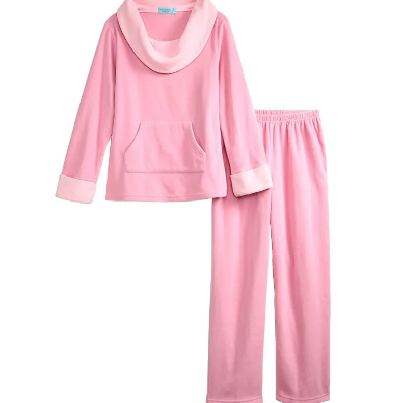 Fleece Pajama Lounge Set 2 Pieces