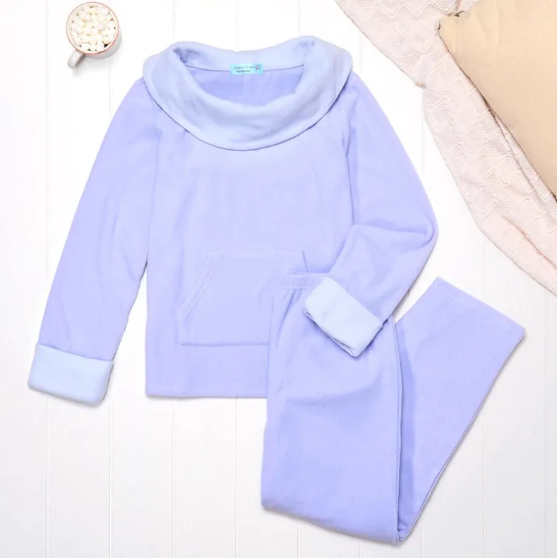 Fleece Pajama Lounge Set 2 Pieces
