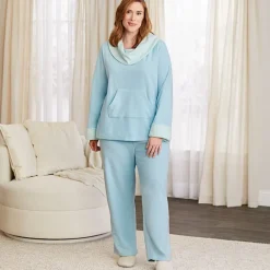 Fleece Pajama Lounge Set 2 Pieces