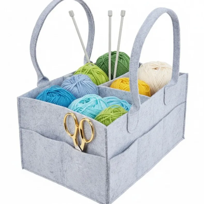 Foldable Felt Storage Caddy with Handles