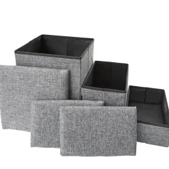 Foldable Pet Stairs With Storage Boxes and Cozy Pet Nook Portable