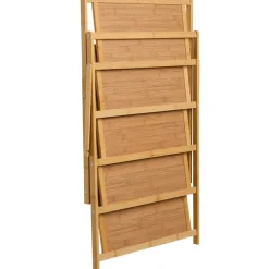 Foldable Wooden Shoe Storage Rack - 5-Tier