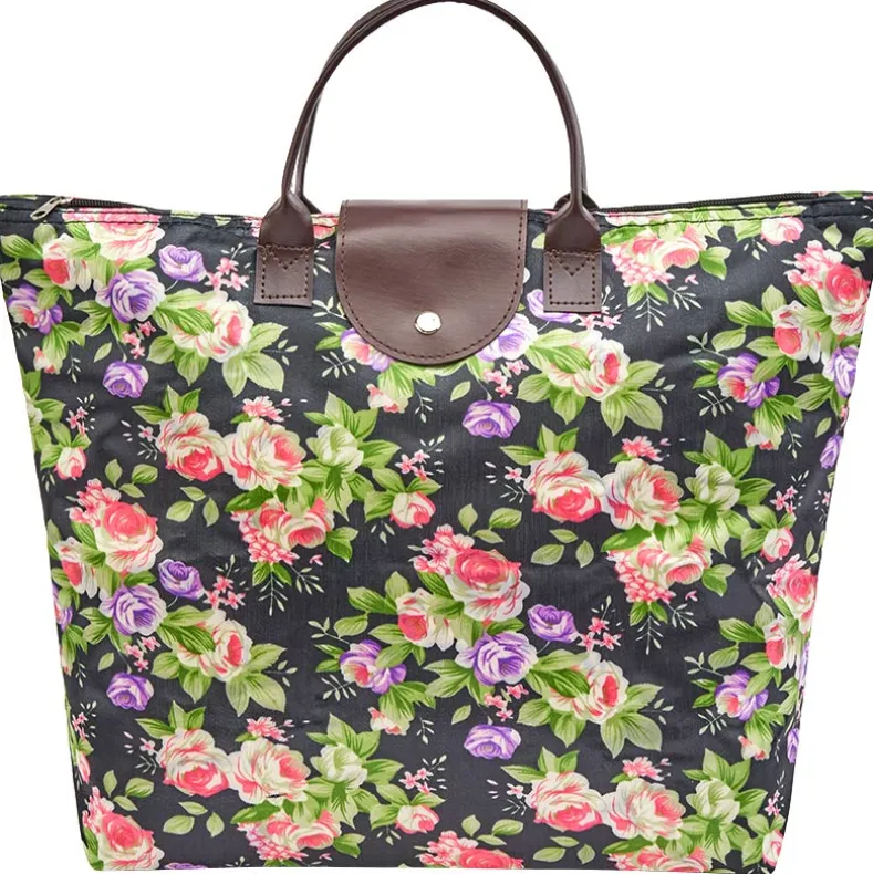 Folding Tote Bag with Zipper
