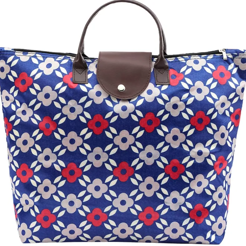 Folding Tote Bag with Zipper