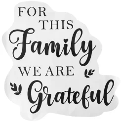 For This Family We Are Grateful - Wall Decal