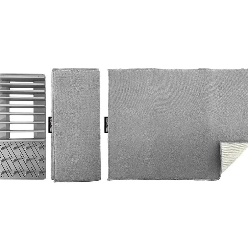 Frigidaire Dish Drying Mat with Dish Rack - Machine Washable