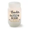 Frosted Mason Jar Votive Holder Awesome Friend