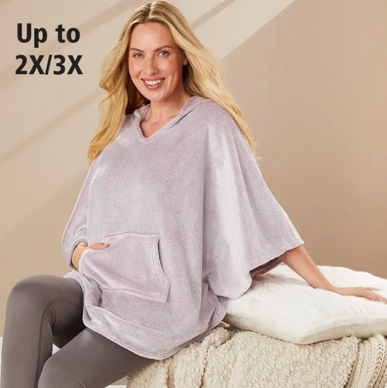 Frosted Plush Ponchos
