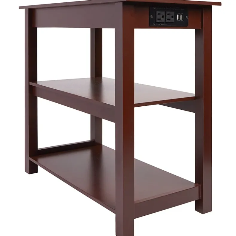 Functional Accent Table with Built in Power Outlets