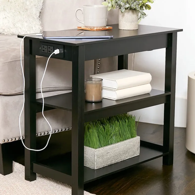 Functional Accent Table with Built in Power Outlets