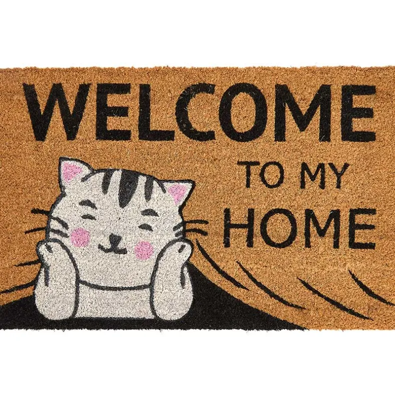 Funny Cat or Dog Coir Doormat 18" x 28"