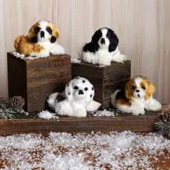 Furry Friends Dog Ornaments Set of 4