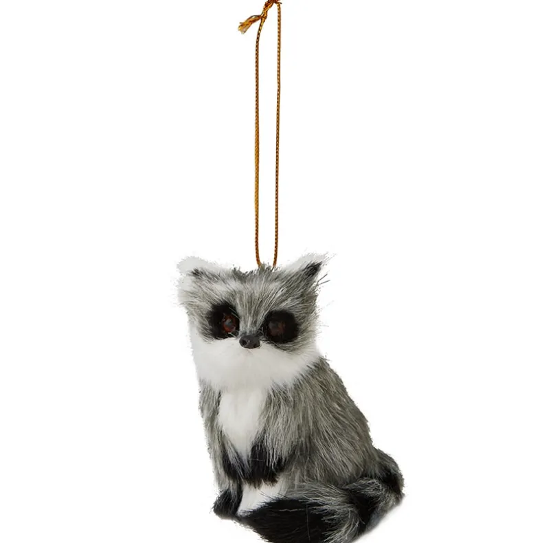 Furry Raccoon Ornament