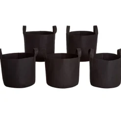 7 Gallon Grow Bags Set Of 5 With Built In Handles