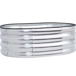 Galvanized Oval Raised Garden Bed Kit