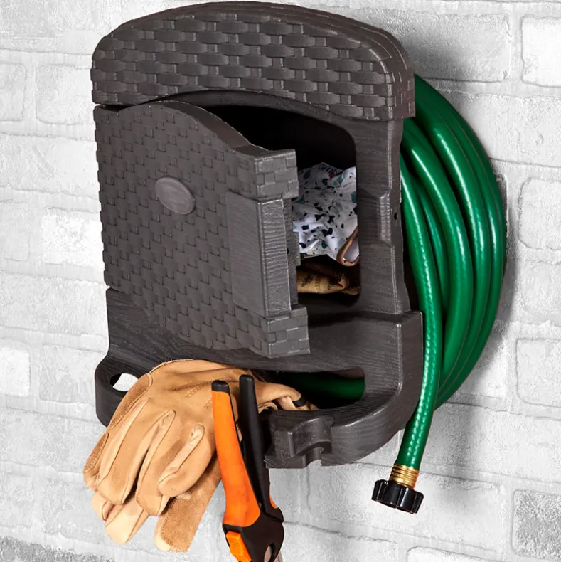 Garden Hose Reel Hanger with Storage – Durable and Functional