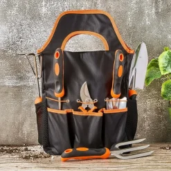 Garden Tool Set With Caddy - 7 Piece Set