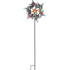 Garden Wind Spinner Stakes with Ladybug, Hummingbird, and Butterfly