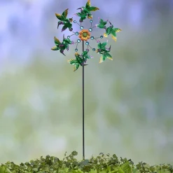 Garden Wind Spinner Stakes with Ladybug, Hummingbird, and Butterfly