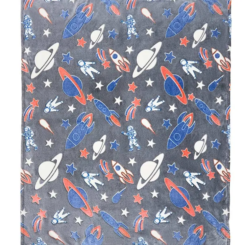 Glow-in-the Dark Blanket for Kids 50" x 60"