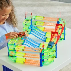 Glow-in-the-Dark 3-Tier Race Track 170-Pc.