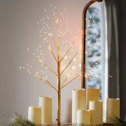 Golden Lighted LED Tree