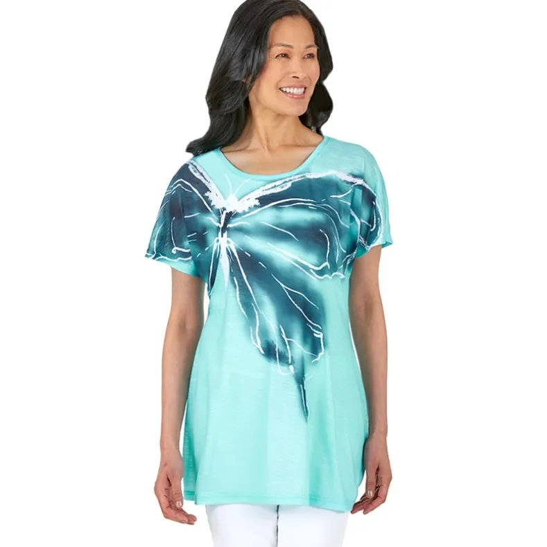 Graphic Print Tunic Top