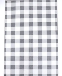 Gray Buffalo Check Nonslip Area Rug