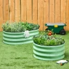 Green Oval Garden Raised Bed Kit