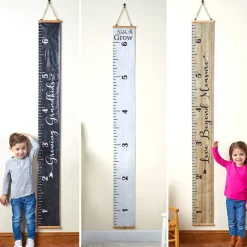 Growth Chart Hanging Wall Ruler Decor with Sentiment