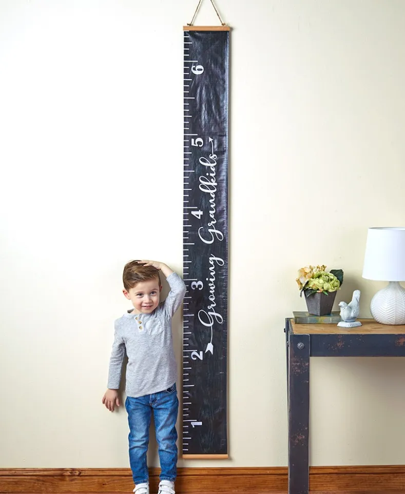 Growth Chart Hanging Wall Ruler Decor with Sentiment