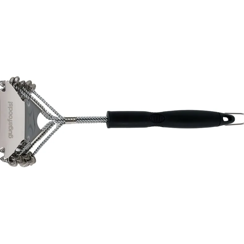 Guga Foods Grill Brush And Scraper Durable Stainless Steel Bristles