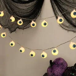 Halloween Eyeball String Lights LED 20 Piece Battery Operated