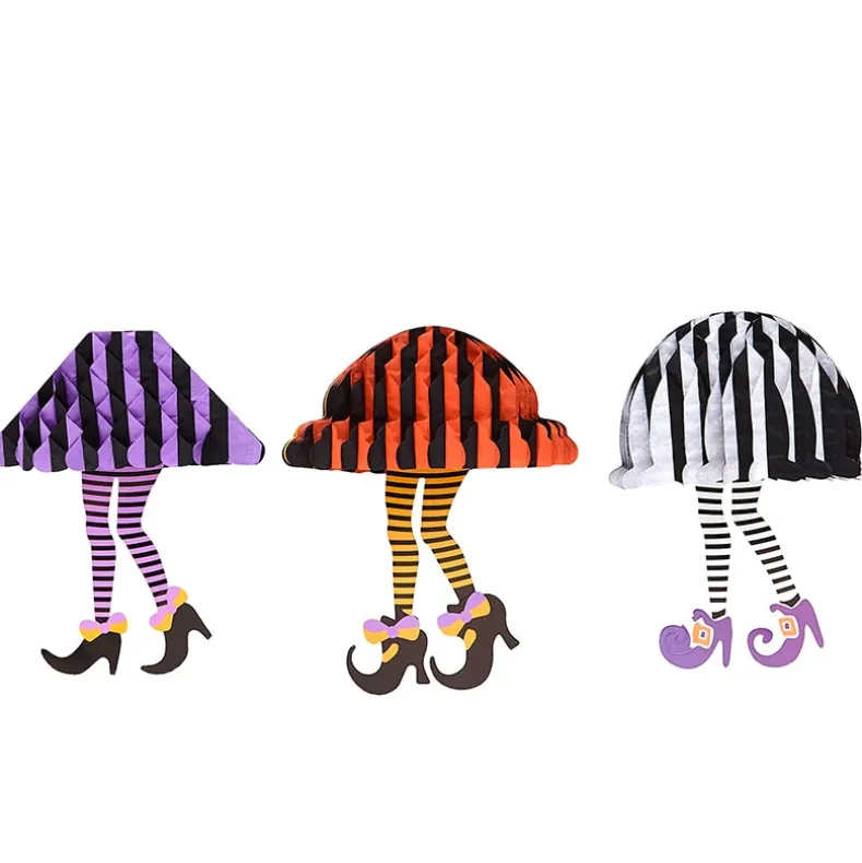 Halloween Hanging Witch Legs Decor - Set of 3