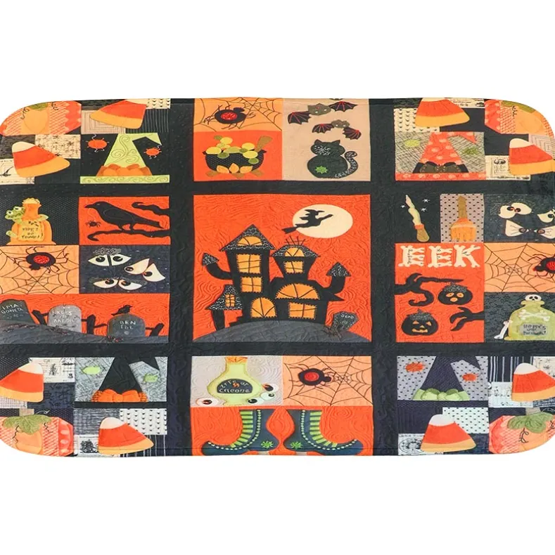 Halloween Patchwork Bath Decor 16-Pc. Set